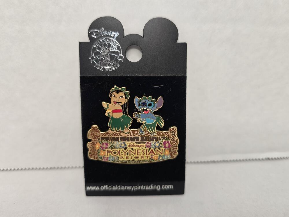 Disney Walt Disney World Polynesian Resort Lilo & Stitch Single Trading Pin